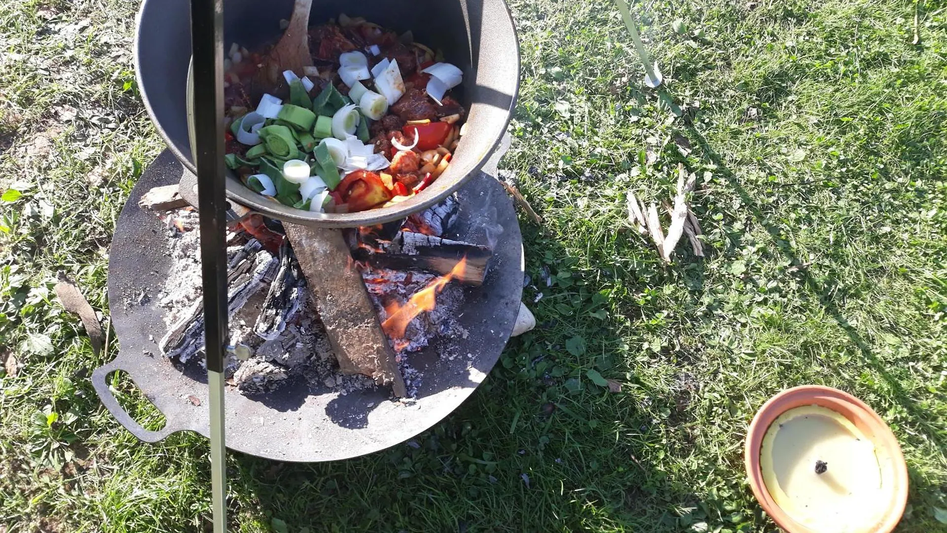Camping Under The Walnut In Your Own Tent On A Shared Lot And Shared Bathroom Laibach Campingplatz